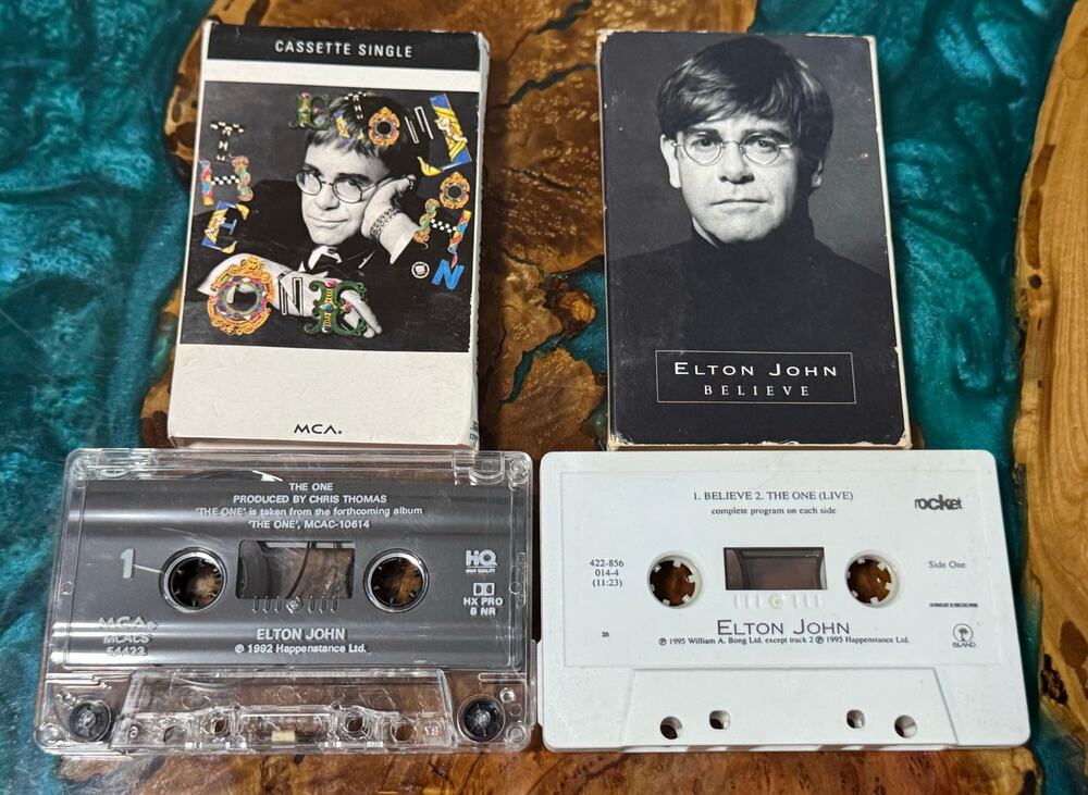 Two Cassette Singles By Elton John: The One & Believer